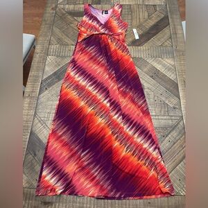 New Directions Vibrant Maxi Dress - Red and Purple